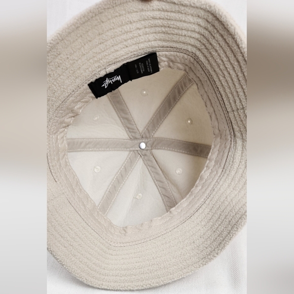 Stussy Cream Fuzzy Style Bucket Hat. Size Small. - Picture 4 of 5
